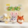 Toy Story Zootopia Lilo&Stitch Winnie the Pooh Lotso Plush Stuffed Toys Doll Cute Couple Keychain Pendant Christmas Gift