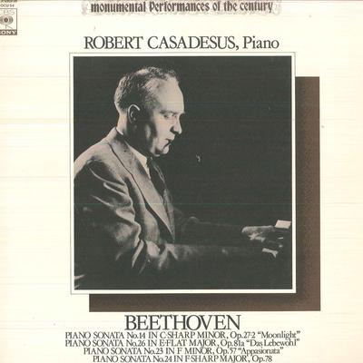 LP Пластинка Роберта Касадесуса(ПИАНИНО) - Бетховен/Фортепианная соната № 14 до-диез SOCU54 CBSSONY Япония Классика Б/У