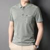 Cotton Summer Mens Polo Shirts Luxury Short Sleeve Solid Color Casual Thin Male Tops Fashion Loose Embroidery Man Tees