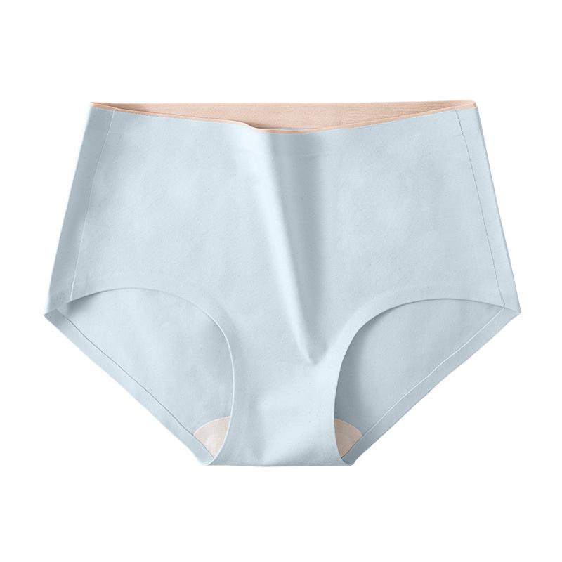 Cotton Seamless Mid Waist Underwear One Piece Women's Underwear Antibacterial Triangle Pants
