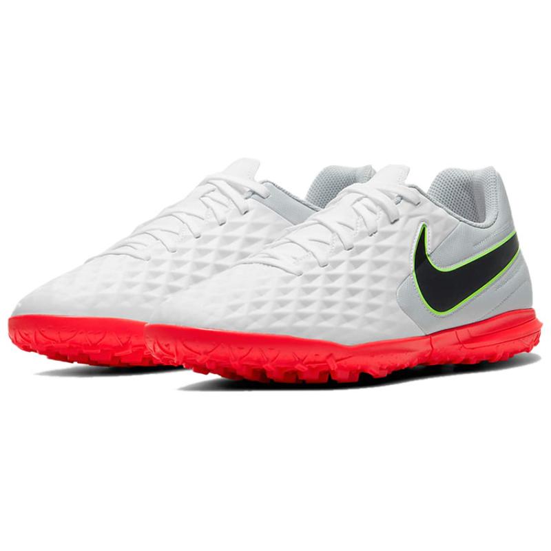 Nike Legend 8 Club TF Turf 'Gray Orange' Training Soccer Shoes AT6109-106