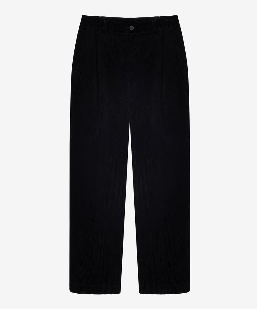 MINDBRIDGE Relaxed Fit Single-Pleat Corduroy Pants - 2 Colors