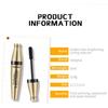 YANQINA Golden Tube Тушь для ресниц Водостойкая волокнистая длинная без пятен Три эффекта Одна 3D Тушь для ресниц Силиконовая головка