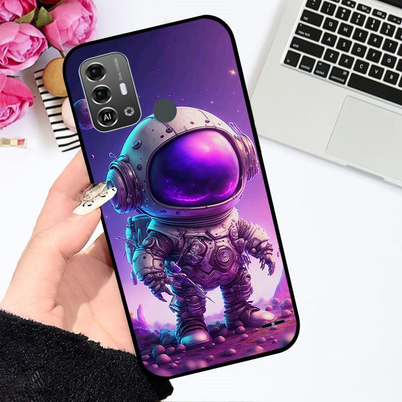 Чехлы Для ZTE Blade A53 Pro Милый Астронавт Модный Ударопрочный Мягкий Бампер Для ZTE Blade A53 Pro Coque Funda Цветочный Coque Оболочка