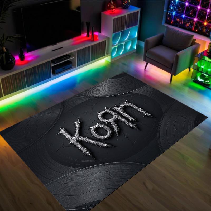 Korn Design Crystal Velvet Carpet Cozy Non?Slip Printed Rug For Bedroom Living Room Entrance
