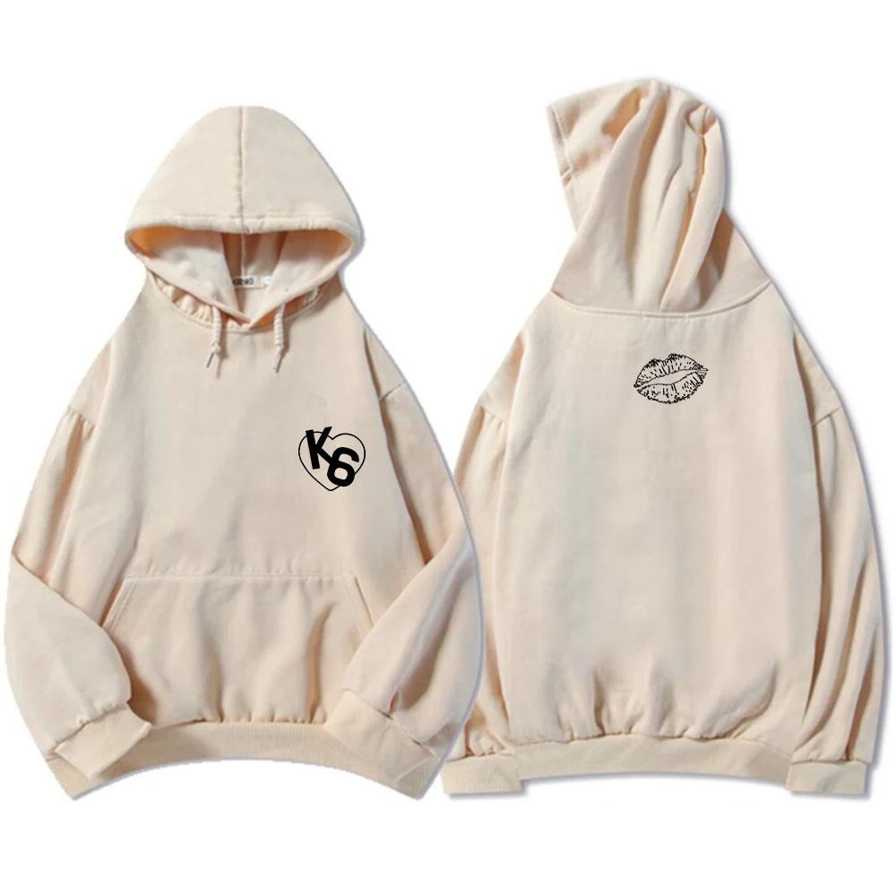 K6 Kiss 6 K CAMP Hoodies Unisex Streetwear Long Sleeve Casual Winter Hooded Sweatshirts Graphic Printed Clothing Men Women Hoody