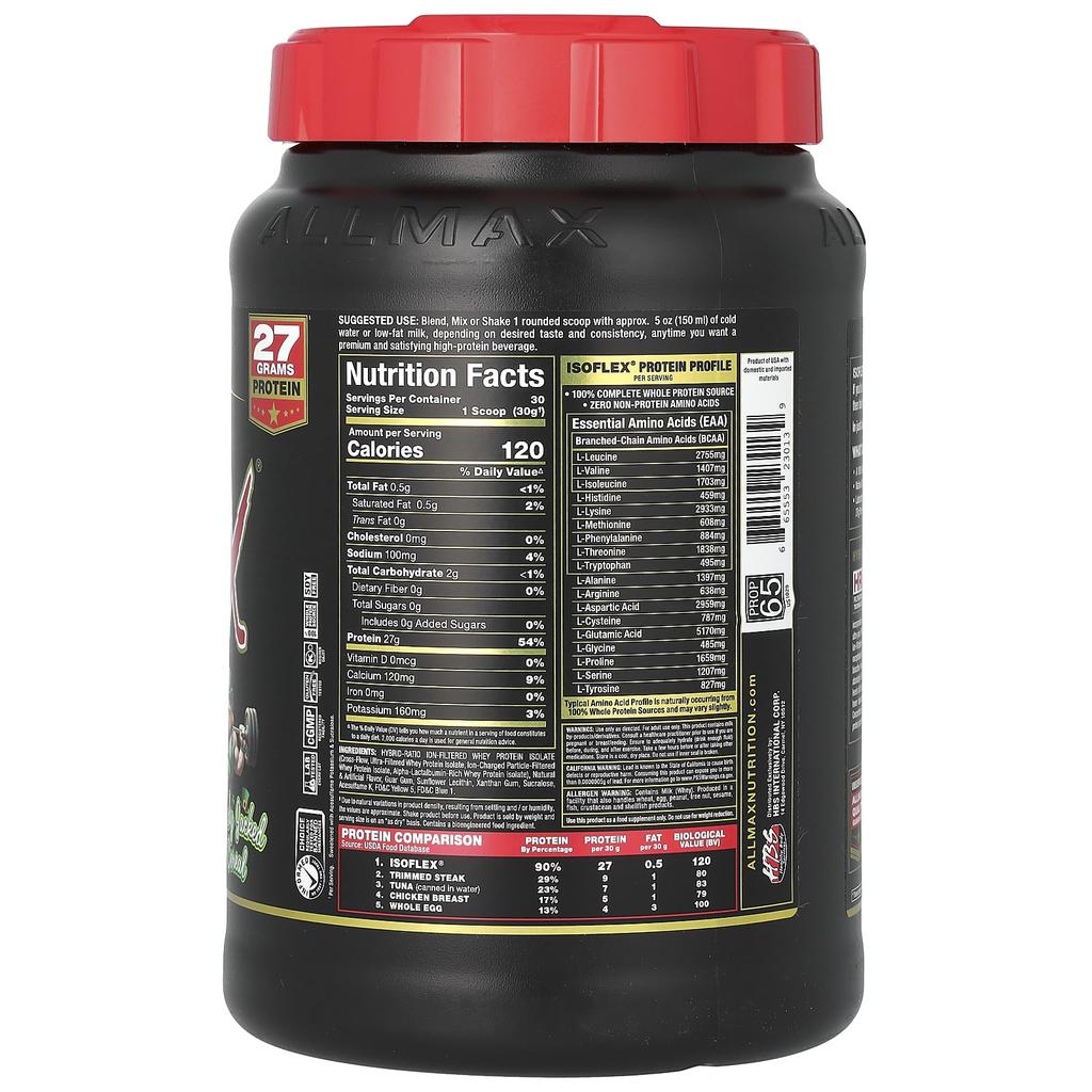 ALLMAX, Isoflex, Pure Whey Protein Isolate, Lucky Jack Cereal, 907 G (2 Lbs)