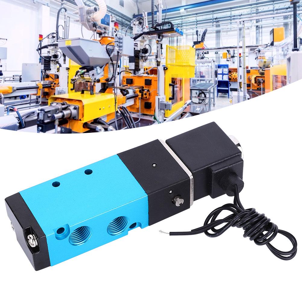 Электромагнитный клапан 2-позиционный 5-линейный из алюминиевого сплава высокой чувствительности с медной катушкой 4V110 06 PT1 8 DC24V