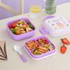 Детский ланч-бокс для девочек и мальчиков, 2 слоя, герметичный детский бенто-бокс, контейнеры для хранения сэндвичей и фруктов для школьного пикника
