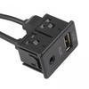 Car AUX USB Adapter Dash Mount USB Socket Anti-Corrosion Properties