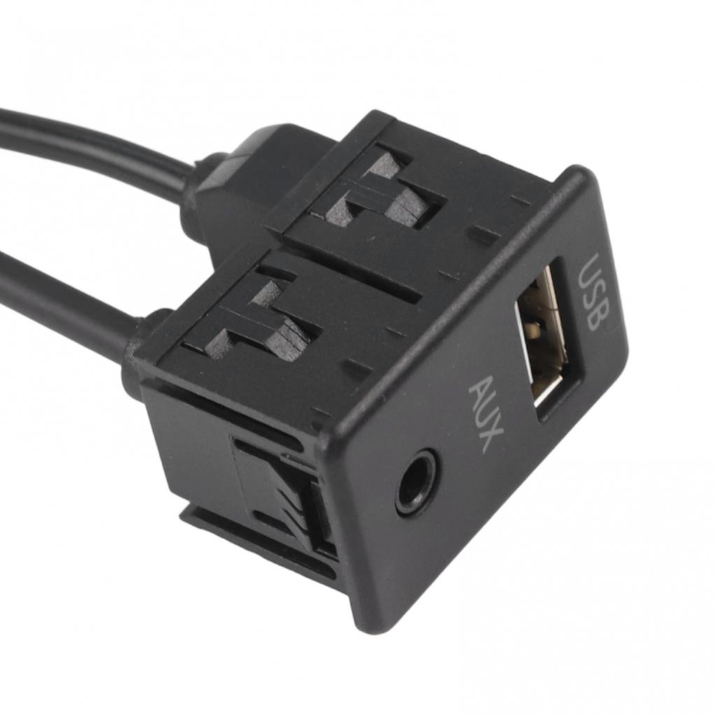Car AUX USB Adapter Dash Mount USB Socket Anti-Corrosion Properties