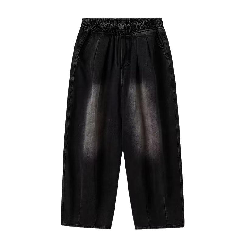 Эластичный пояс большого размера Японские брюки большого размера с широкими штанинами большого размера для мужчин и женщин Свободные уличные брюки с драпировкой для уборки