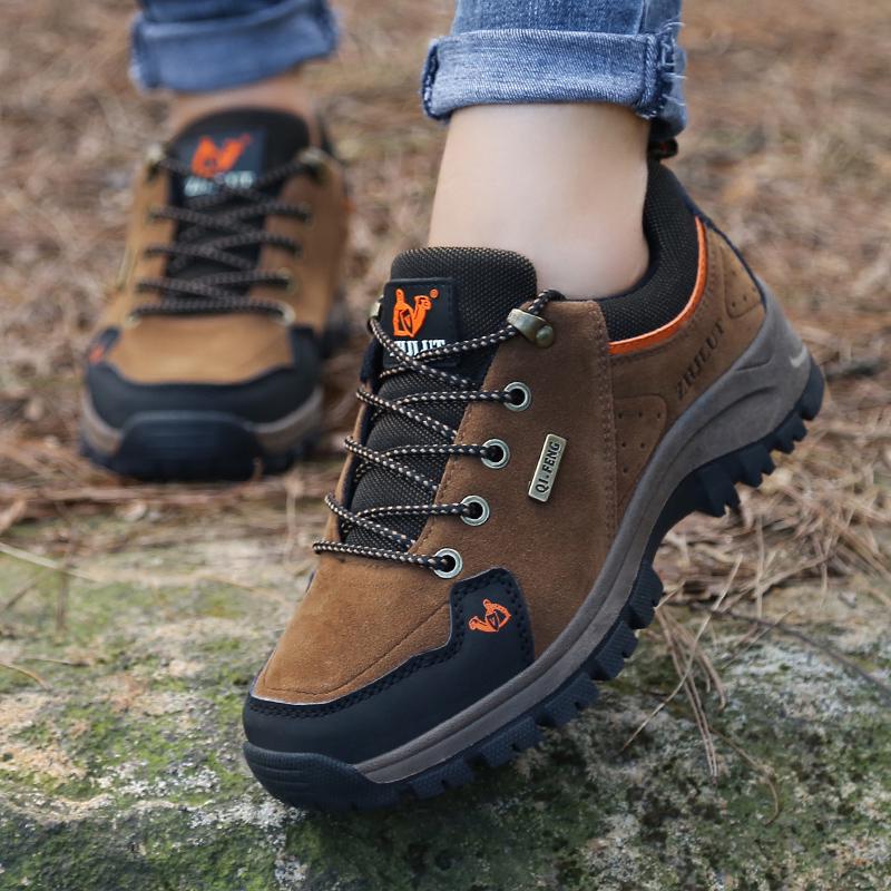 Outdoor Men and Women Shoes Comfortable Casual Shoes Men Fashion Breathable Flats Hiking Shoes