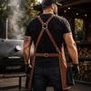 Full-Grain Leather Pitmaster Apron BBQ Grill Master Gift Father's Day Gift