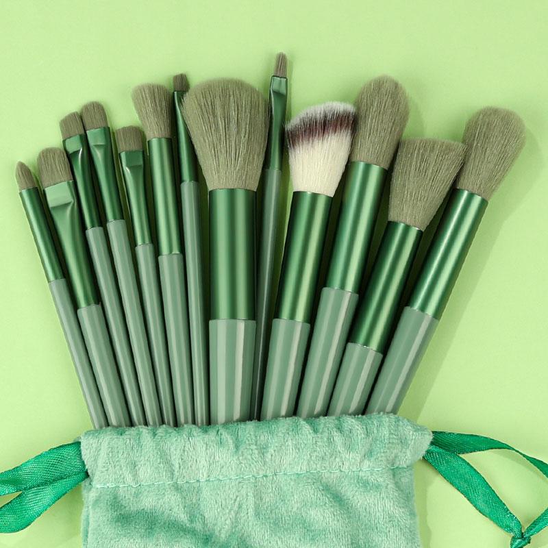 13PCS Soft Makeup Brushes Set Cosmetics Kit Foundation Blush Powder Eyeshadow Kabuki Blending Make Up Brush Women Beauty Tools