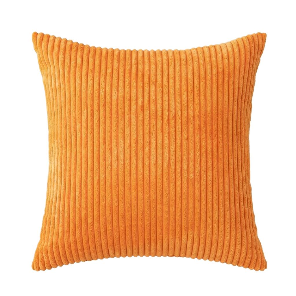Fine Stripe Corduroy Throw Pillow Cover For Living Room Sofa