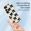 For Samsung Galaxy S25+ Case Black Bow Pattern Printing Straight Edge TPU Phone Back Cover
