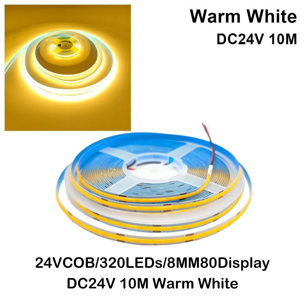 1 рулон DC12/24V 320LED гибкая лампа сверхяркое линейное освещение прочная светодиодная лента COB
