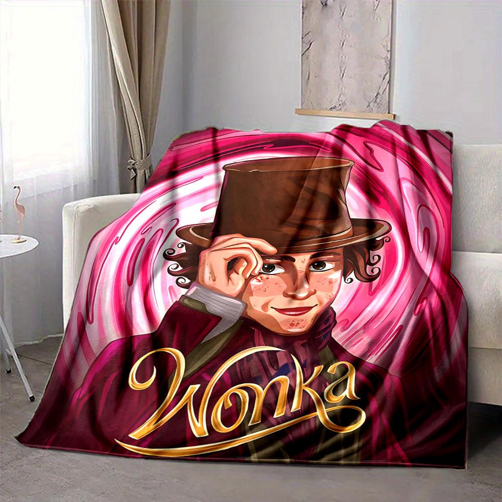 1 шт. Пледа Wonka, Шоколадная Фабрика, Легкий Фланелевый Плед для Дивана, Кровати, Путешествий, Кемпинга, Гостиной, Офиса, Дивана, Кресла и Кровати