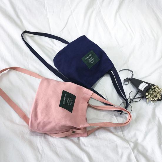 Холст с буквенным принтом большой емкости для женщин через плечо сумка подарок