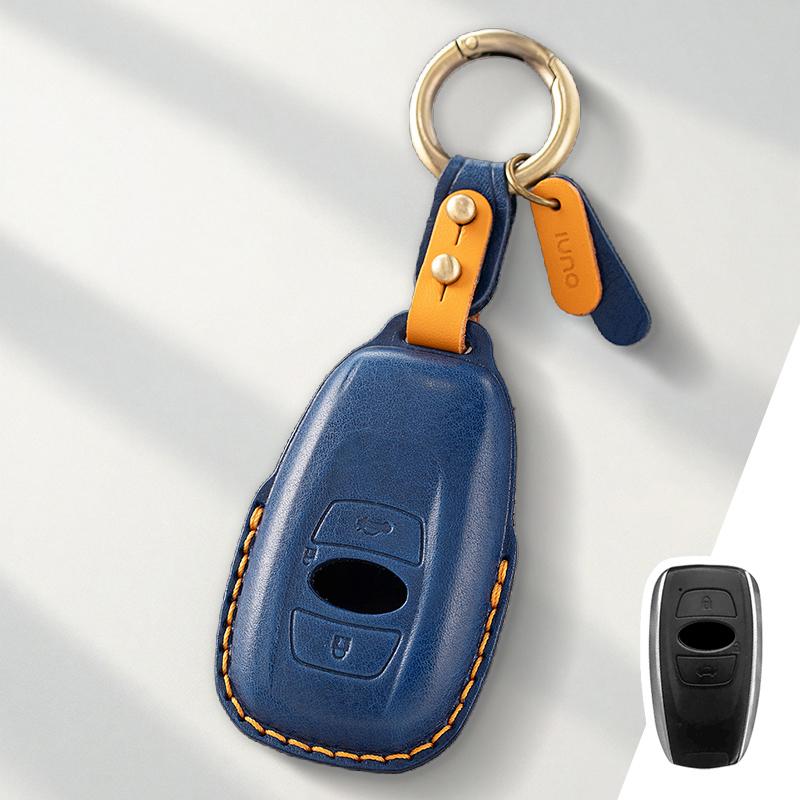 Genuine Leather Protector for Subaru Legacy Outback XV Forester BRZ Key Case Cover Fob