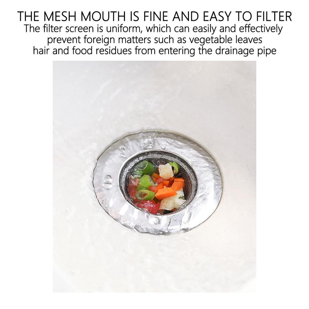 Фильтр для кухонной мойки, Раковина из нержавеющей стали, Сборщик продуктов для большинства раковин, Фильтр для корзины для кухонной мойки