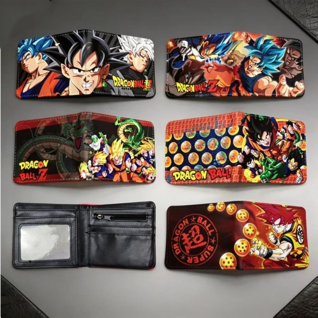 Dragon Ball Сон Гоку Многофункциональный Кошелек для Карт Мультяшный PU Кошелек Личность Креативность Простой Складной Монетник Мальчик День Рождения Подарок