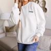 Women's Autumn and Winter Round Neck Pullover Sweatshirt, Loose Shoulder Casual Long Sleeved Sweatshirt