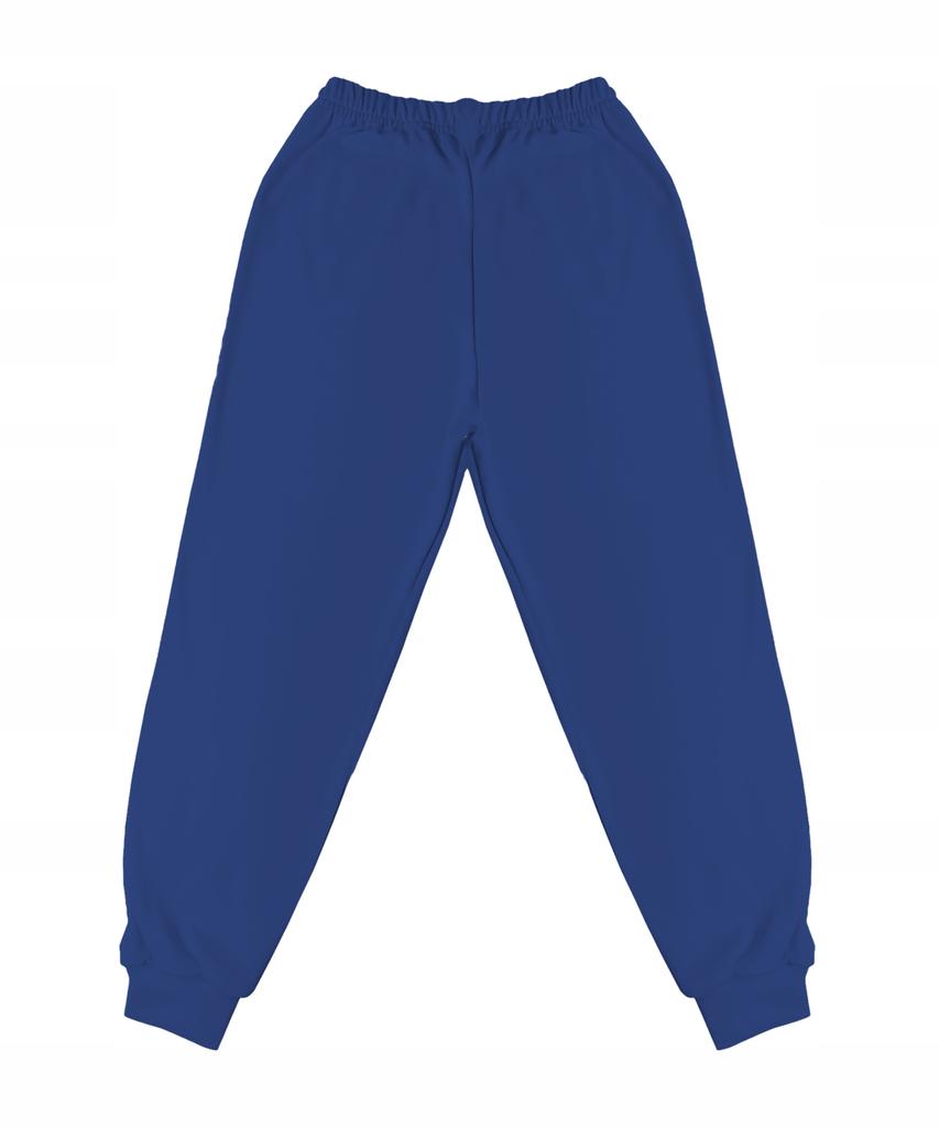 Spodnie dresowe bawełniane dziecięce uniwersalne w kolorze jeans Spodnie dresowe 140 bawełniane dziecięce w kolorze jeans