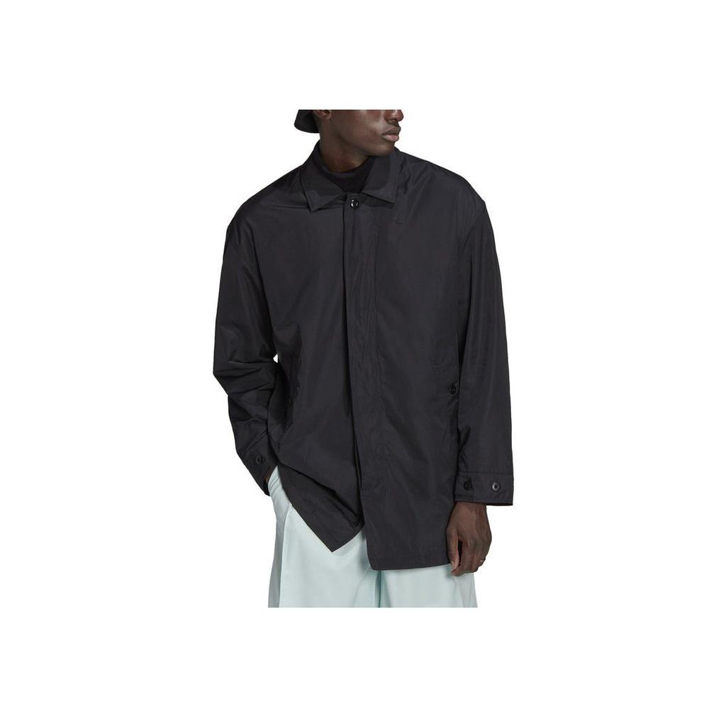 adidas Оригинальная длинная спортивная куртка Trefoil FW22, японское издание, мужские куртки черного цвета HM6500