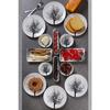 14 Piece Handmade Tree Of Life Pattern Breakfast Set For 6 People - Luxury Breakfast Presentation Set