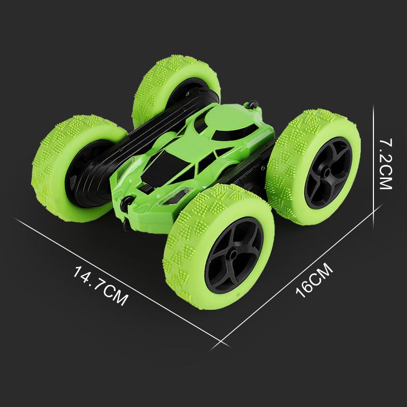 2.4G Double-sided Dump Stunt Car 360° Swing Arm Remote Control Light Climbing Car Drift Toy Car