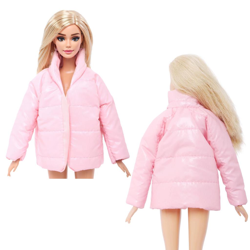 Winter Long Coat for Barbie Doll Hoodies 1/6 12 Inch Dolls Clothes Girl Toy