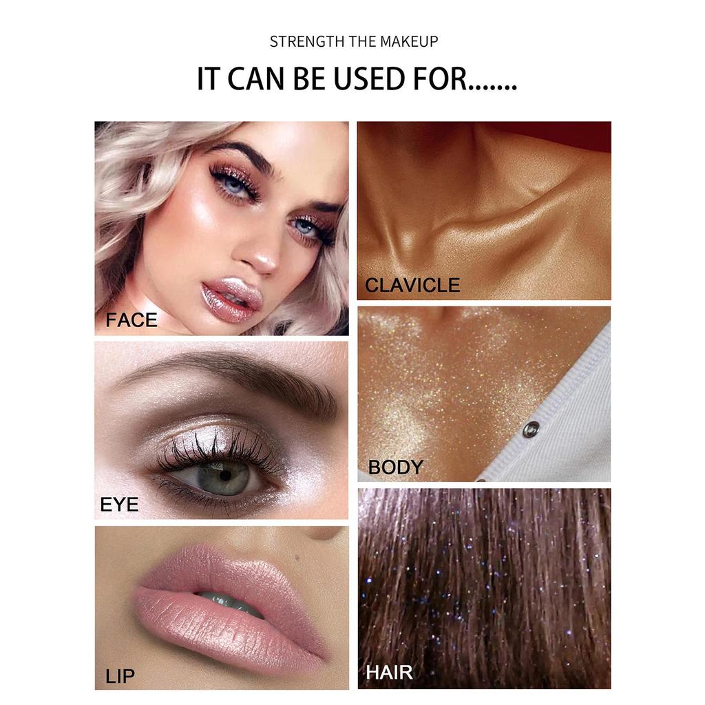 3 цвета, пудра-хайлайтер Polvo De Hadas, блестящая пудра, мерцающая контурная румяна, пудра для макияжа для лица, тела, 9 г