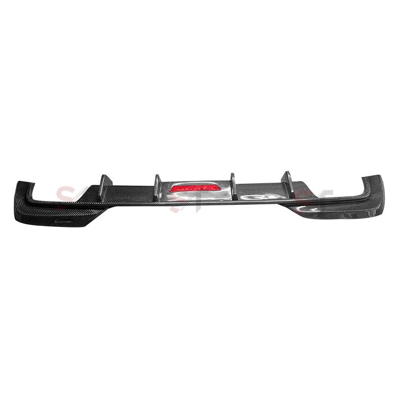 BMW 3 Series G20/G28 Carbon Fiber Rear Lip Bumper Diffuser with Lights