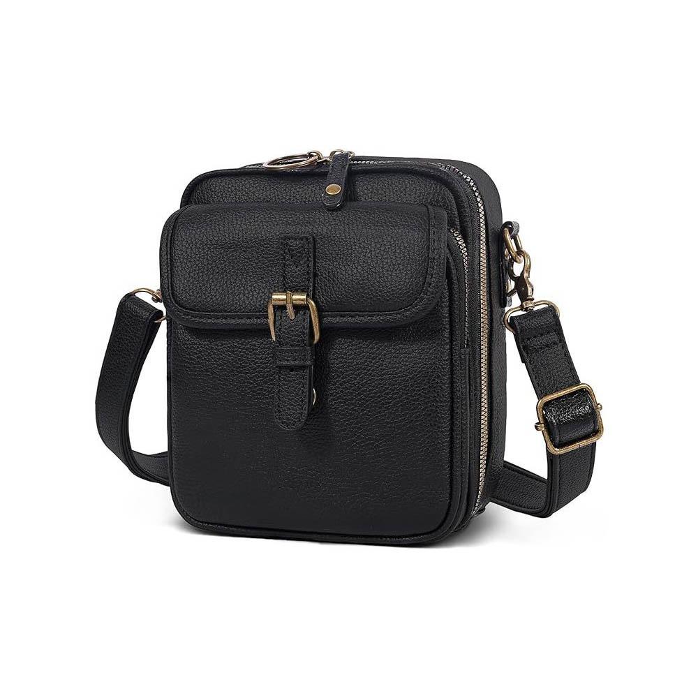 Large Capacity Women Messenger Bag Leather PU Shoulder Bag Crossbody Leather Bag Men Women