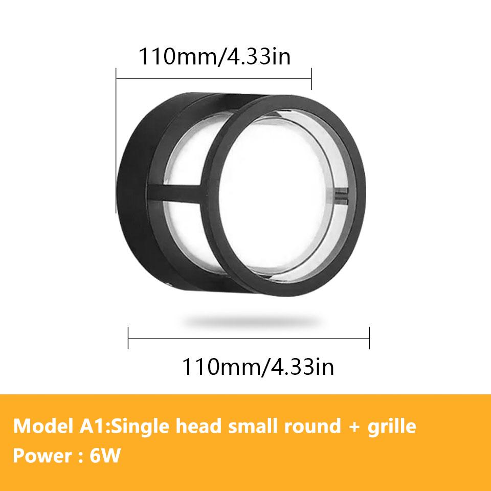 6 Вт 12 Вт Водонепроницаемый светодиодный настенный светильник IP66 для внутреннего и наружного использования, с радарным датчиком движения, для крыльца, домашний бра, декоративное освещение