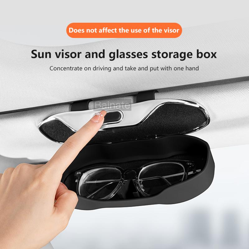 For Mercedes Benz GLB GLC GLE SLC W203 W204 W176 W205 AMG Car Visor Sunglasses Glasses Case Glasses Holder Clip Box Accessories BC2