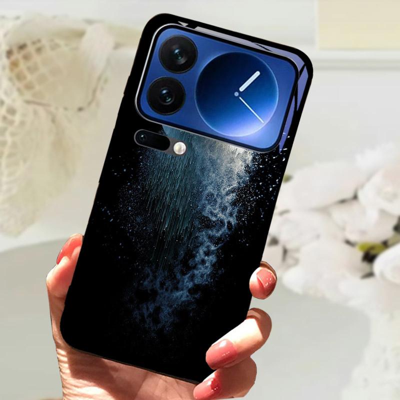 Для Xiaomi 17 Pro Max Чехол 17 17Pro Роскошная Закаленная Стекло Защитная Задняя Крышка Чехол Для Xiaomi17 Pro ProMax Корпус Телефона Fundas
