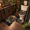 Lord Rings 3Pcs Personalized Customization Bathroom Mat Set Toilet Lid Cover And Rug Ushaped Bath Mats Nonslip Door Mat Decoration