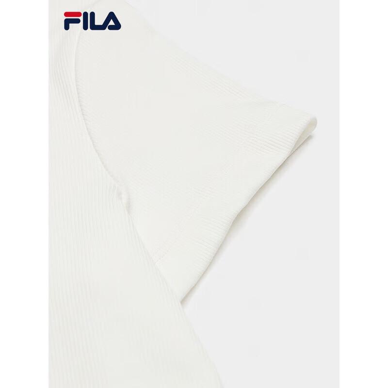 Fila Женская приталенная вязаная футболка с коротким рукавом
