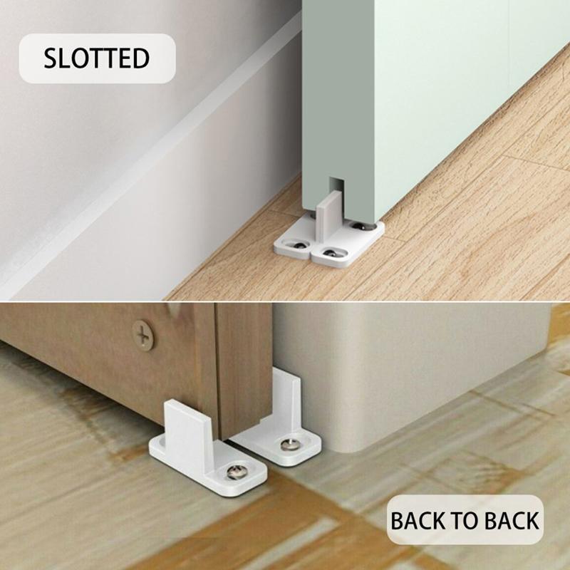 2 шт. направляющая для пола раздвижной двери амбара регулируемый ролик для нижней части раздвижной двери анти раскачивание фурнитура для мебели аксессуар