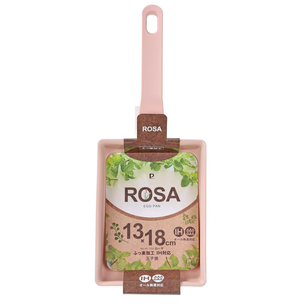 Pearl Metal Тамагояки 13 x 18 IH Фторопластовый Розовый (Японский омлет) Сковорода, см, Совместимая, Покрытие, HC-729