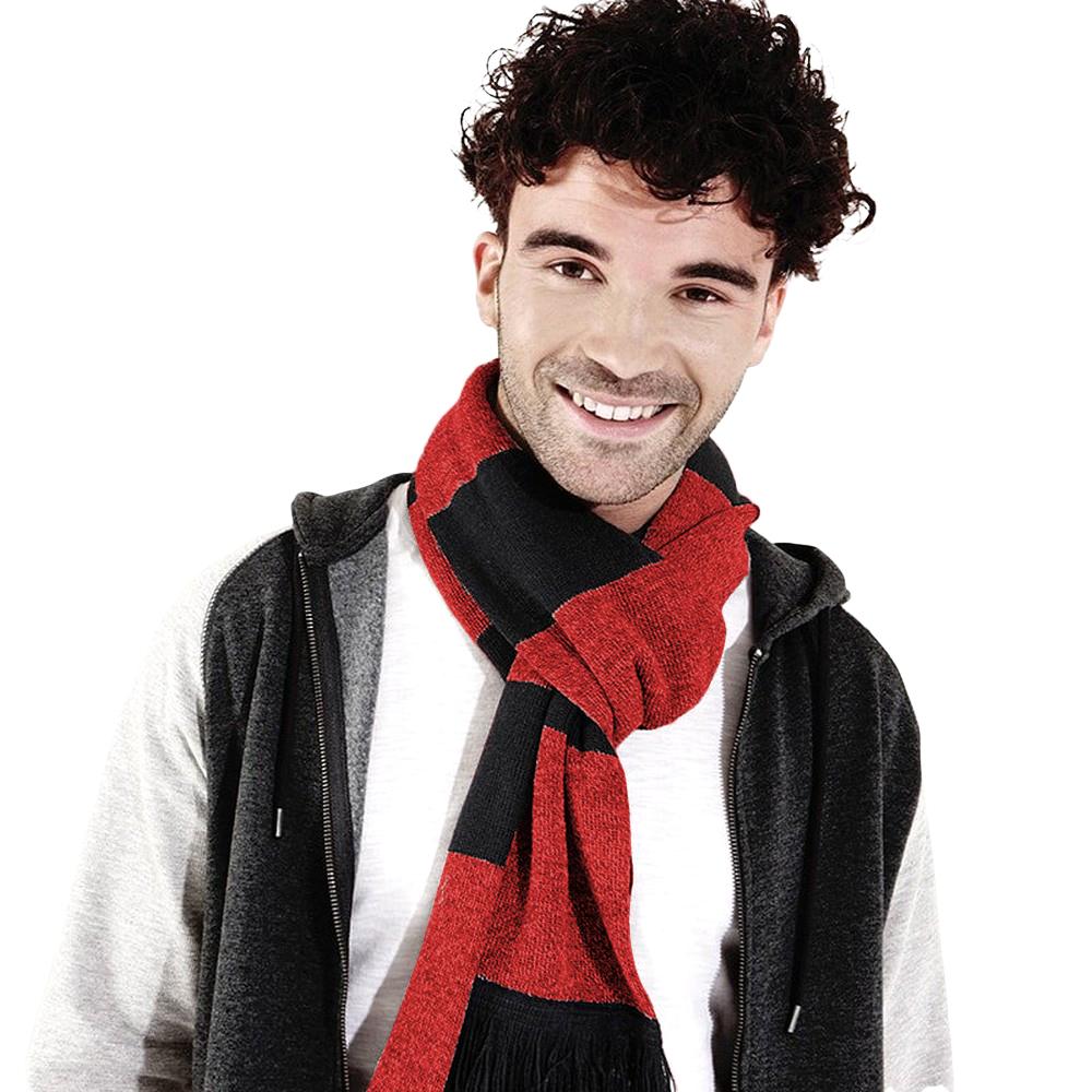 Beechfield Varsity Unisex Winter Scarf (Double Layer Knit)
