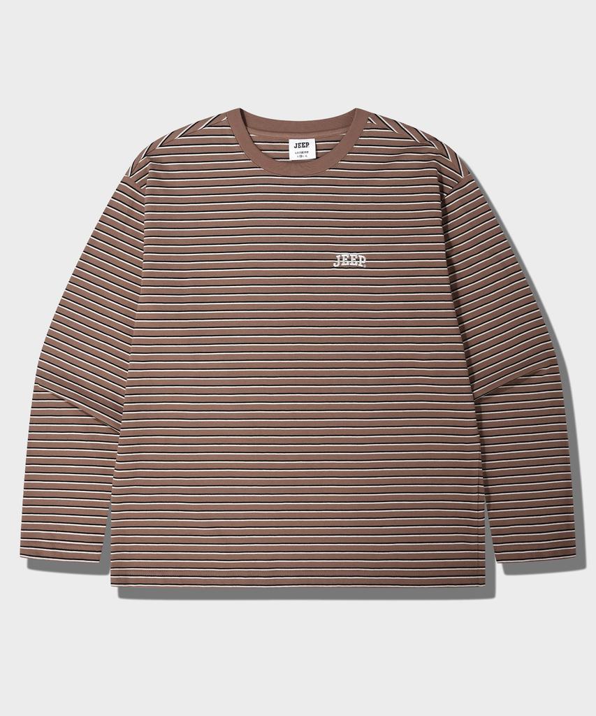 JEEP Multi-Stripe Long Sleeve T-Shirt (Jq5Tsu021Br)