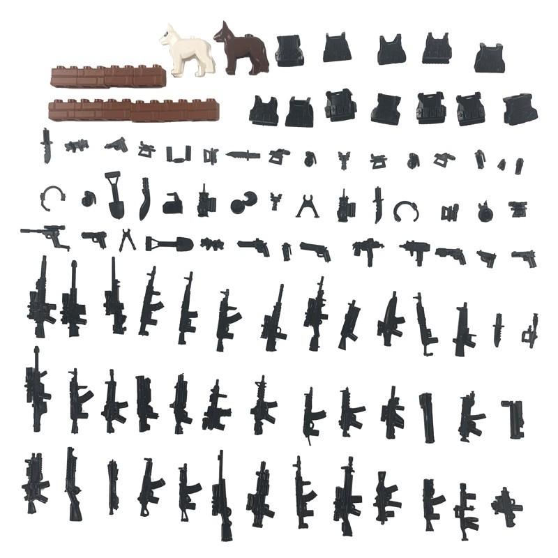 Серия военных костюмов Lego, армейская собака, бронежилет, телескоп, игрушки для детей