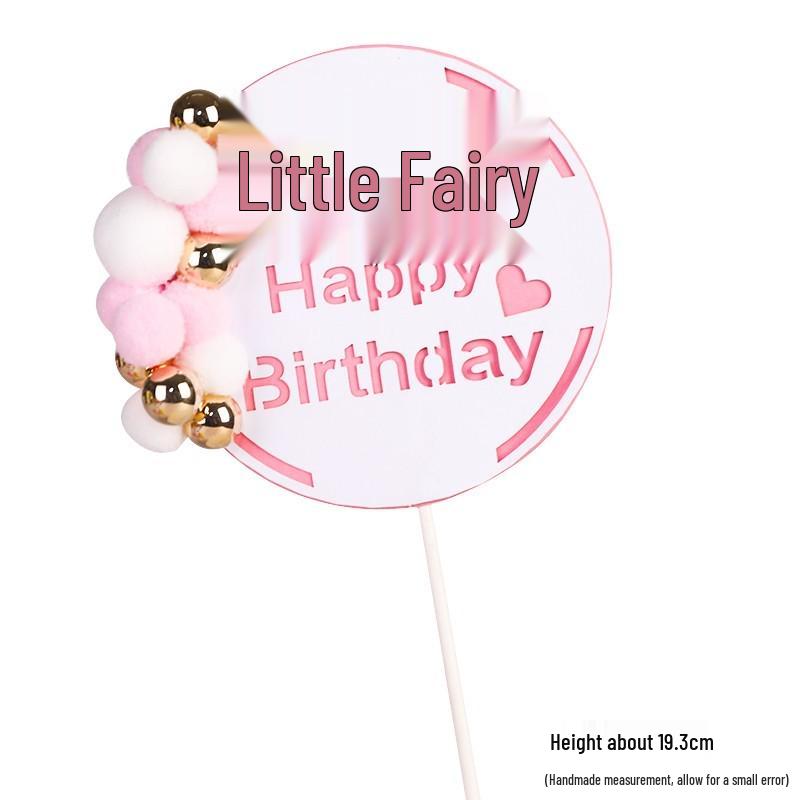 Pink Themed Cake Decor: Heart & Cloud Balloons with Insert Cards for Birthday Parties