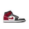 Air Jordan 1 Mid Black Toe Women Sneakers Red Sail Off-Noir BQ6472-160
