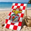 Ben Football Crest Printed Microfiber Beach Towel, Soft And Absorbent, Quick-Dry, Ideal for Summer Travel, Beach Essential, Swimming Pool