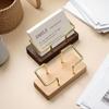 Card Storage Wooden Card Holder Tabletop Shelf Cards Display Stand Business Card Holder  Manager